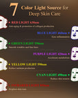 7 Colors LED Light Therapy Facial Mask