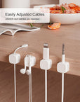 6 Pack Magnetic Cable Clip Organizer for Car, Office, and Home